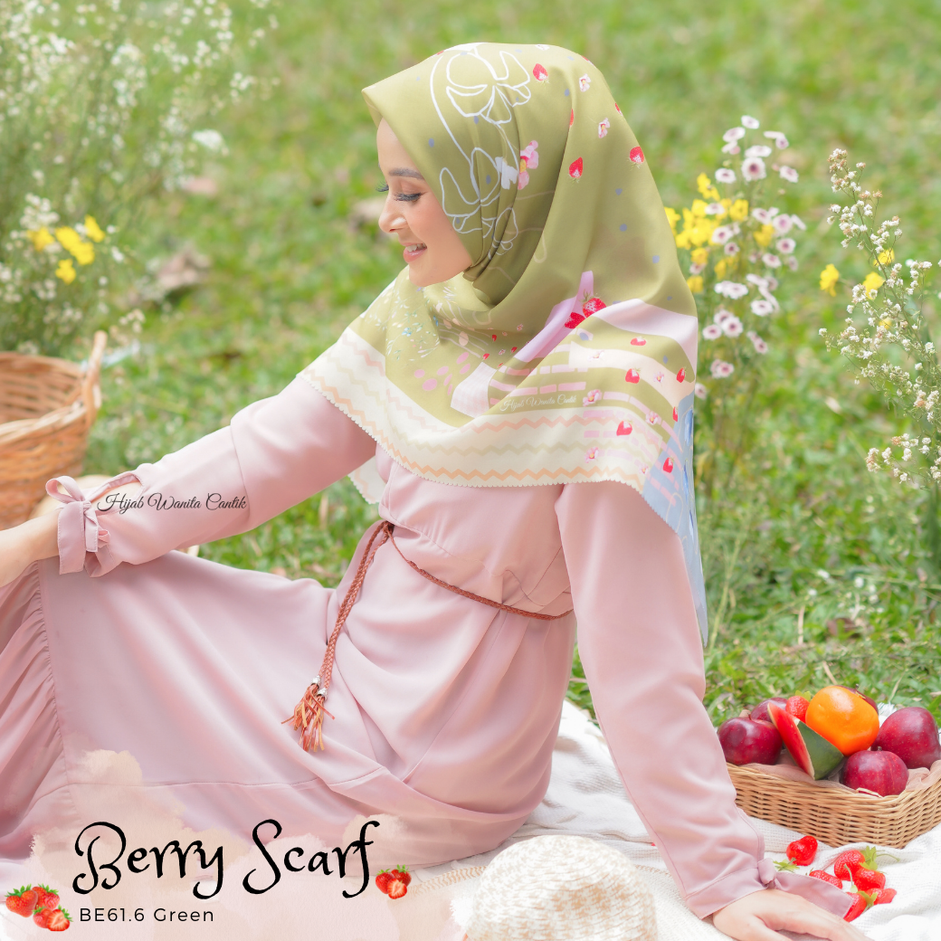 Berry Scarf Icy Voal - BE61.6 Green