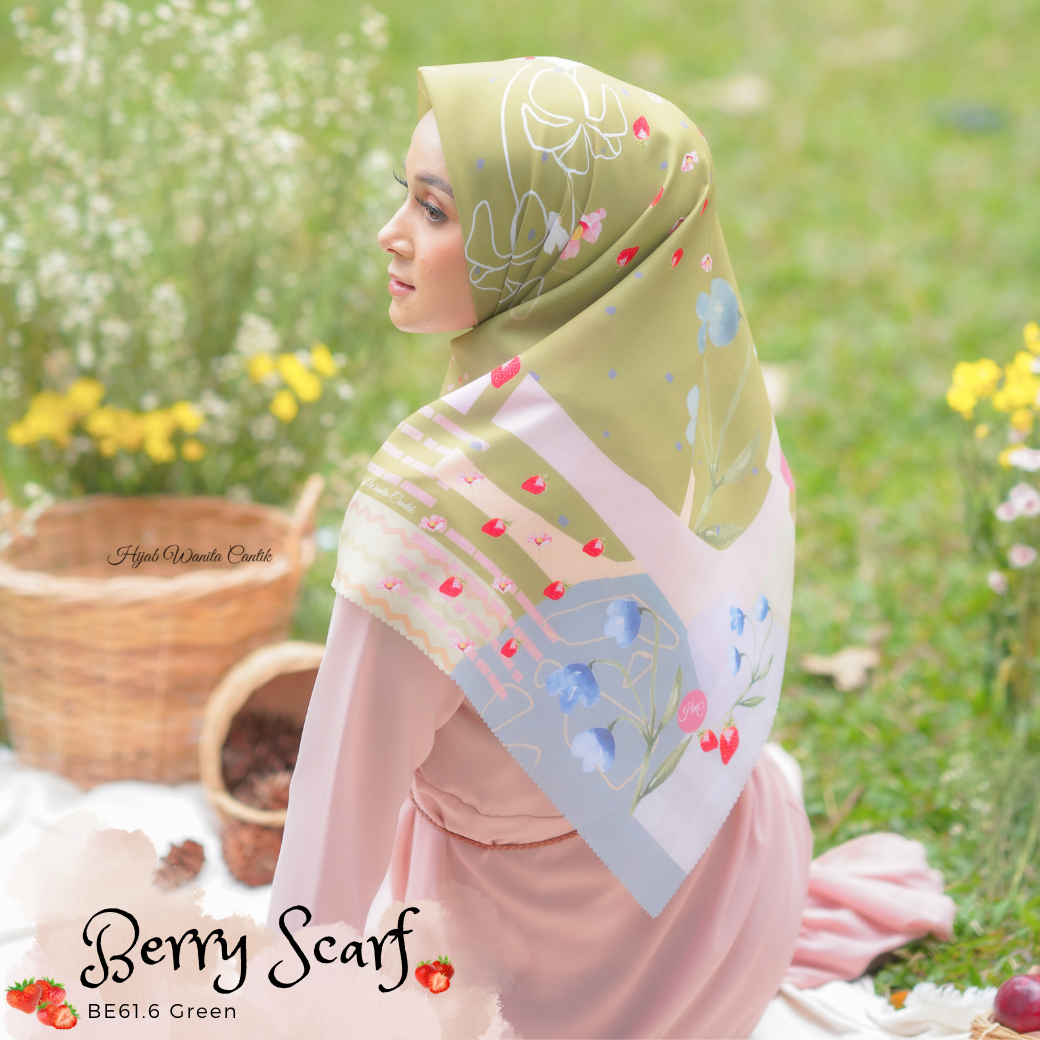 Berry Scarf Icy Voal - BE61.6 Green