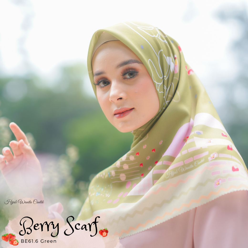 Berry Scarf Icy Voal - BE61.6 Green