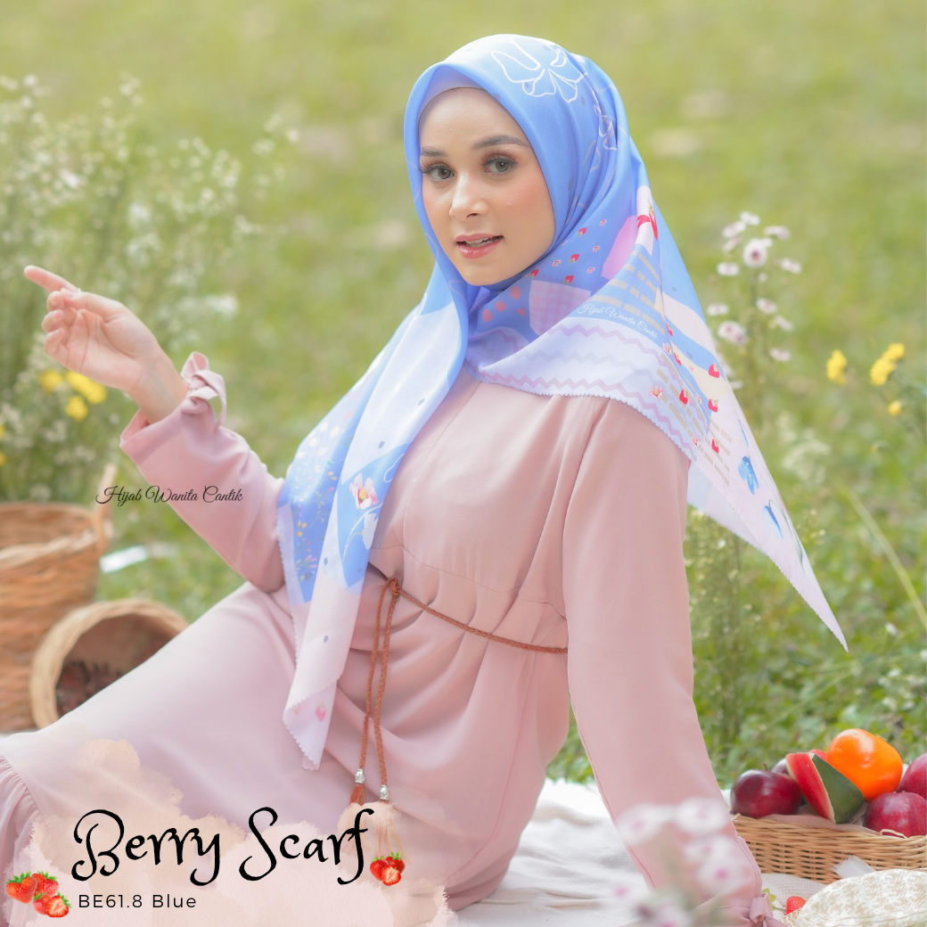 Berry Scarf Icy Voal - BE61.8 Blue