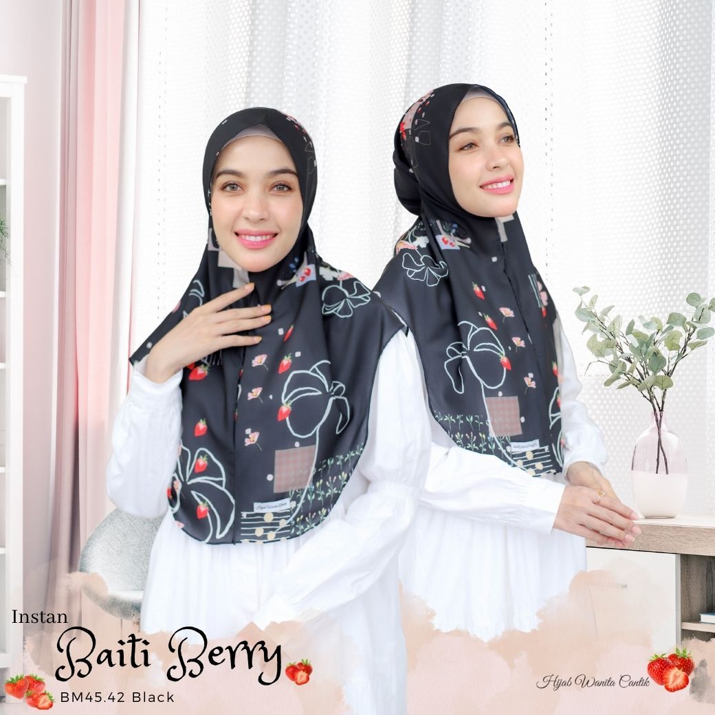 [ BUY 3 GET 1 FREE ] Berry - Instan Baiti - Black - BM45.42