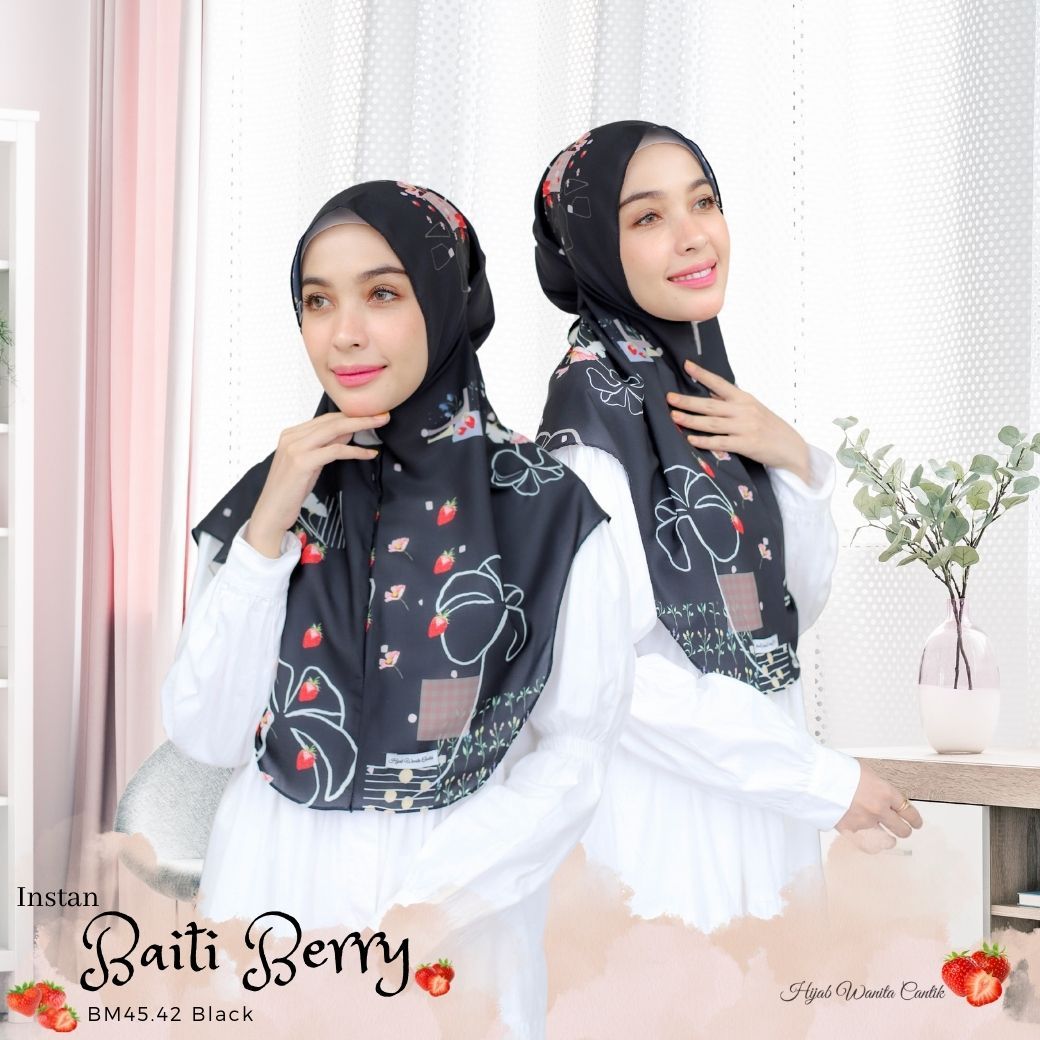 [ BUY 3 GET 1 FREE ] Berry - Instan Baiti - Black - BM45.42