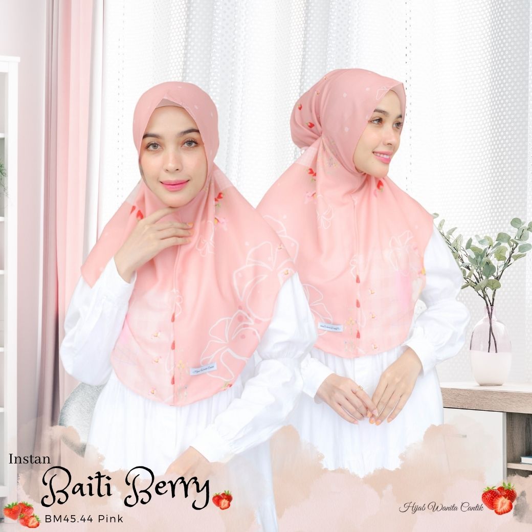 [ BUY 3 GET 1 FREE ] Berry - Instan Baiti - Pink - BM45.44
