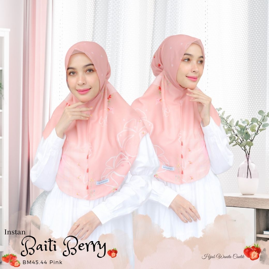 [ BUY 3 GET 1 FREE ] Berry - Instan Baiti - Pink - BM45.44