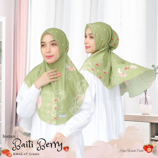 [ BUY 3 GET 1 FREE ] Berry - Instan Baiti - Green - BM45.47