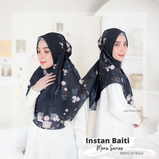 [ BUY 3 GET 1 FREE ] Mora - Instan Baiti - Black - BM45.50