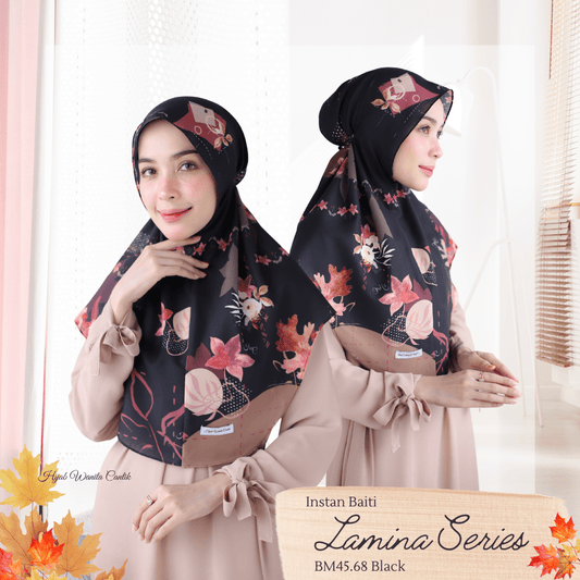 [ BUY 3 GET 1 FREE ] Lamina - Instan Baiti - Black - BM45.68