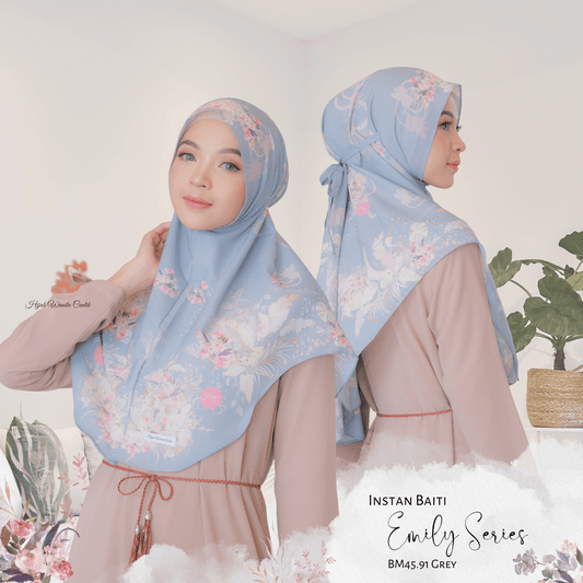 [ BUY 3 GET 1 FREE ] Emily - Instan Baiti - Grey - BM45.91
