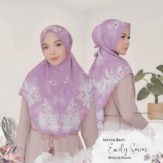 [ BUY 3 GET 1 FREE ] Emily - Instan Baiti -  Mauve - BM45.93