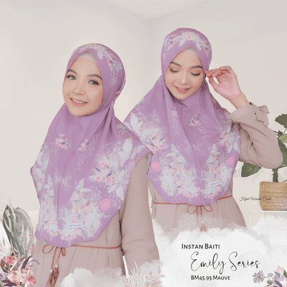 [ BUY 3 GET 1 FREE ] Emily - Instan Baiti -  Mauve - BM45.93