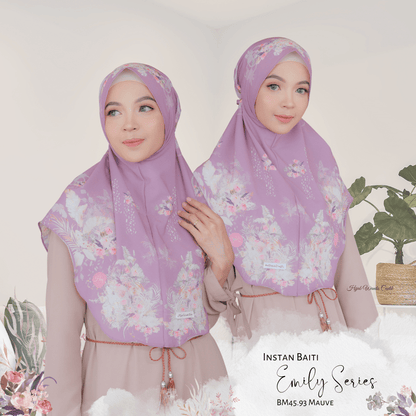 [ BUY 3 GET 1 FREE ] Emily - Instan Baiti -  Mauve - BM45.93