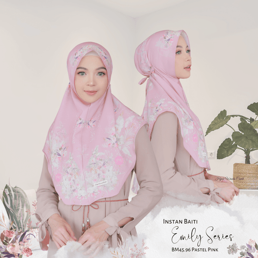 [ BUY 3 GET 1 FREE ] Emily - Instan Baiti - Pastel Pink - BM45.96