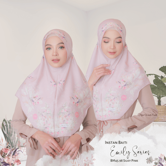 [ BUY 3 GET 1 FREE ] Emily - Instan Baiti - Silky Pink - BM45.98