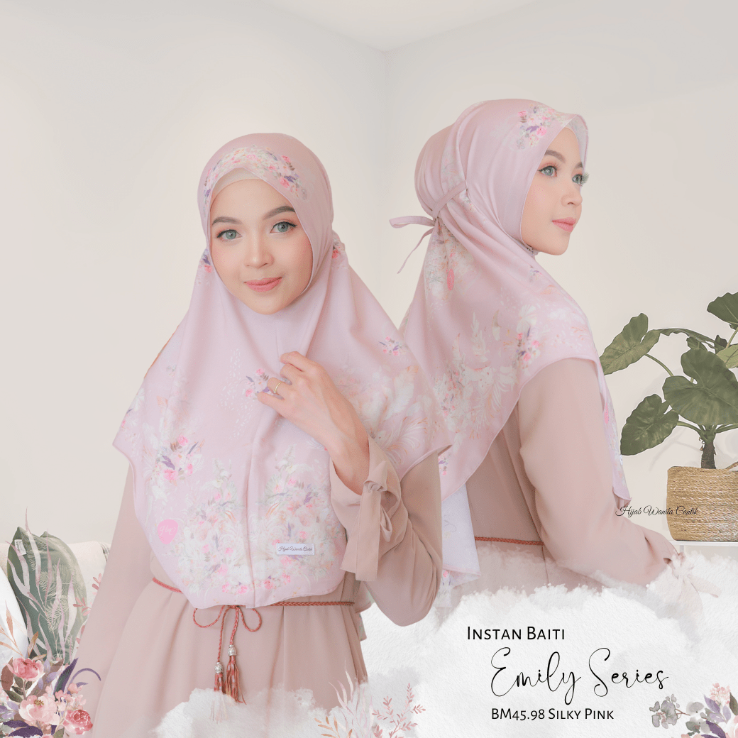 [ BUY 3 GET 1 FREE ] Emily - Instan Baiti - Silky Pink - BM45.98