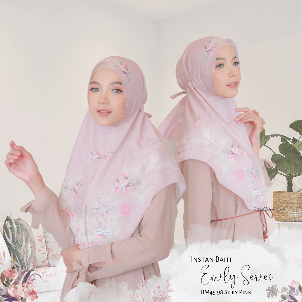 [ BUY 3 GET 1 FREE ] Emily - Instan Baiti - Silky Pink - BM45.98