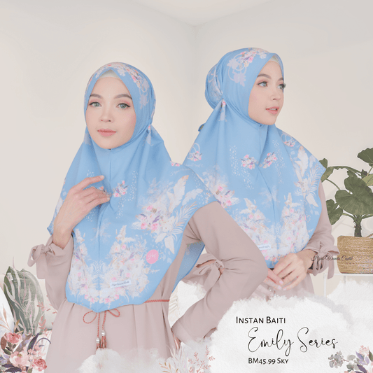 [ BUY 3 GET 1 FREE ] Emily - Instan Baiti - Sky - BM45.99
