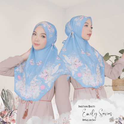 [ BUY 3 GET 1 FREE ] Emily - Instan Baiti - Sky - BM45.99