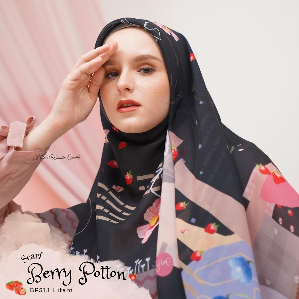 Berry Scarf Polycotton - BPS1.1 Black