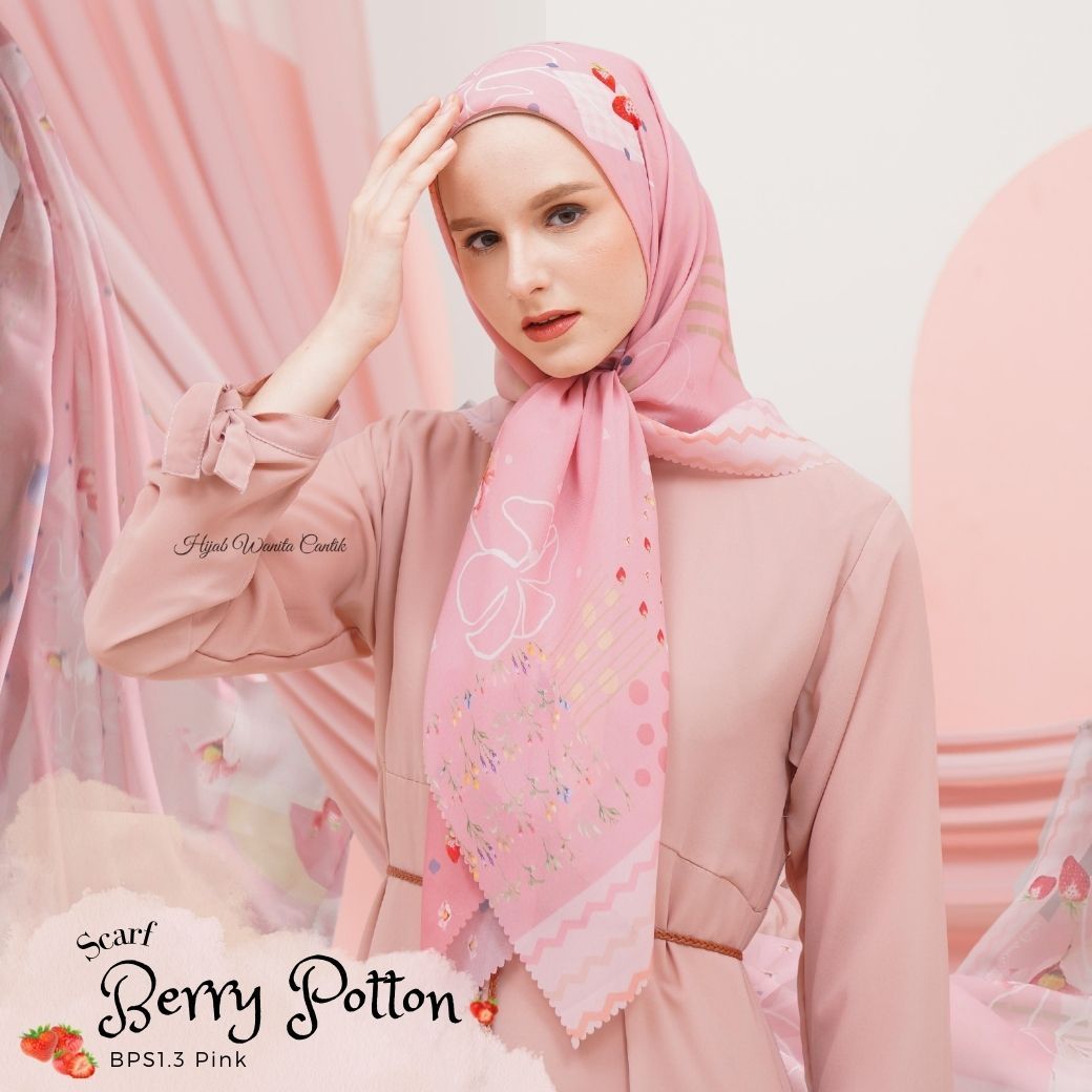 Berry Scarf Polycotton - BPS1.3 Pink