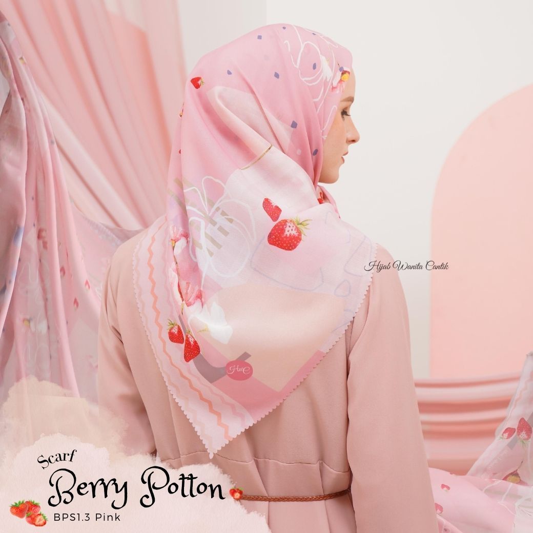 Berry Scarf Polycotton - BPS1.3 Pink