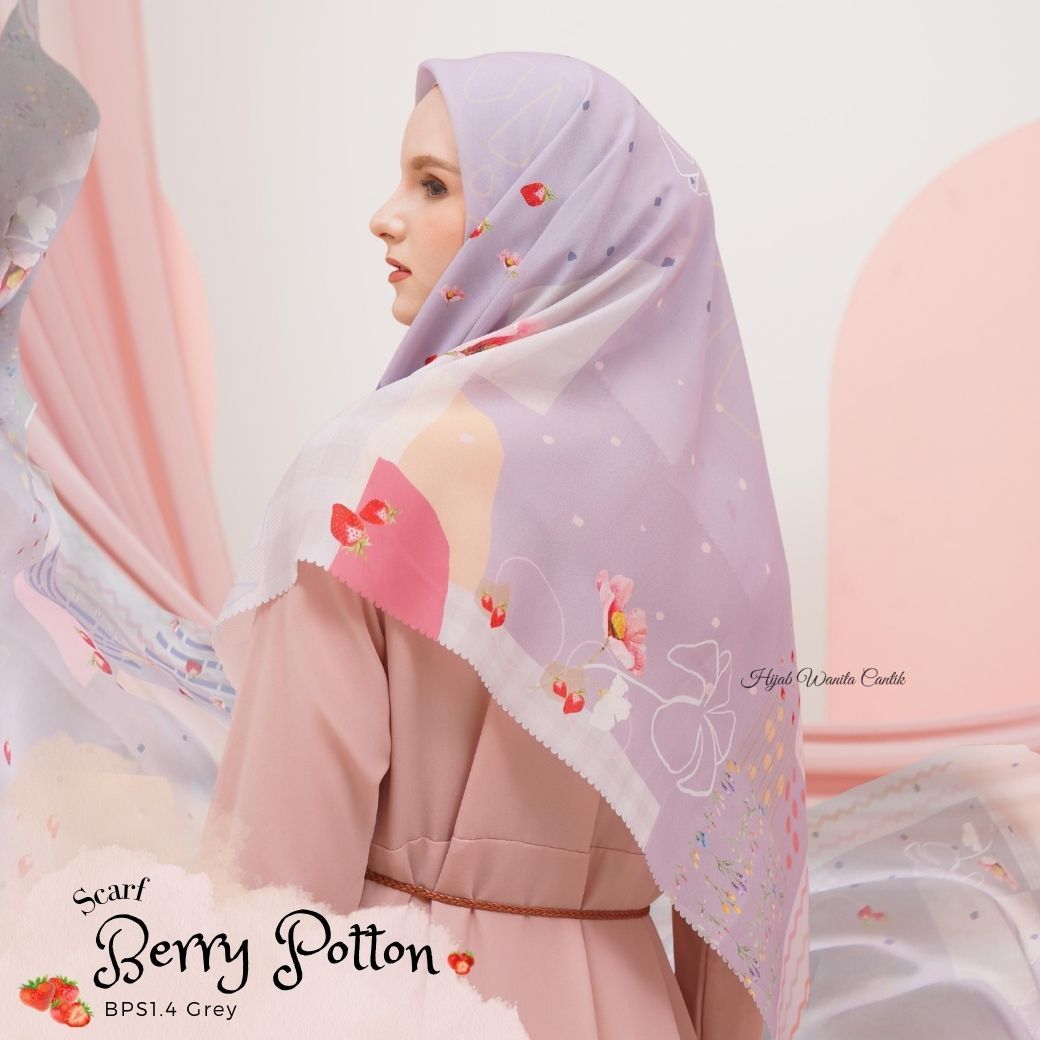 Berry Scarf Polycotton - BPS1.4 Grey