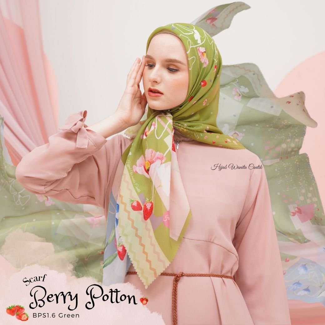 Berry Scarf Polycotton - BPS1.6 Green