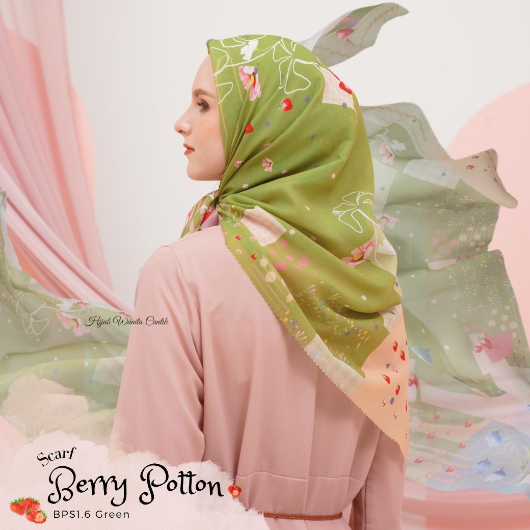 Berry Scarf Polycotton - BPS1.6 Green