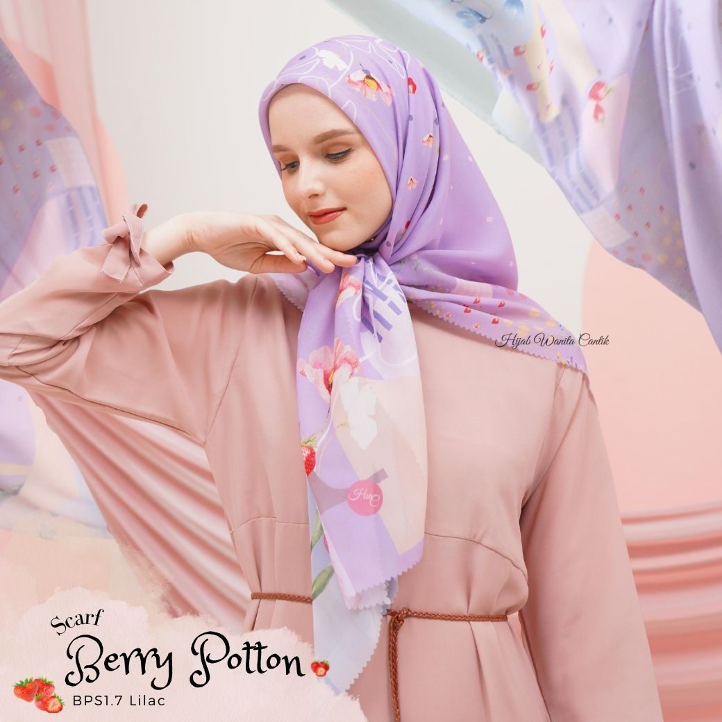 Berry Scarf Polycotton - BPS1.7 Lilac