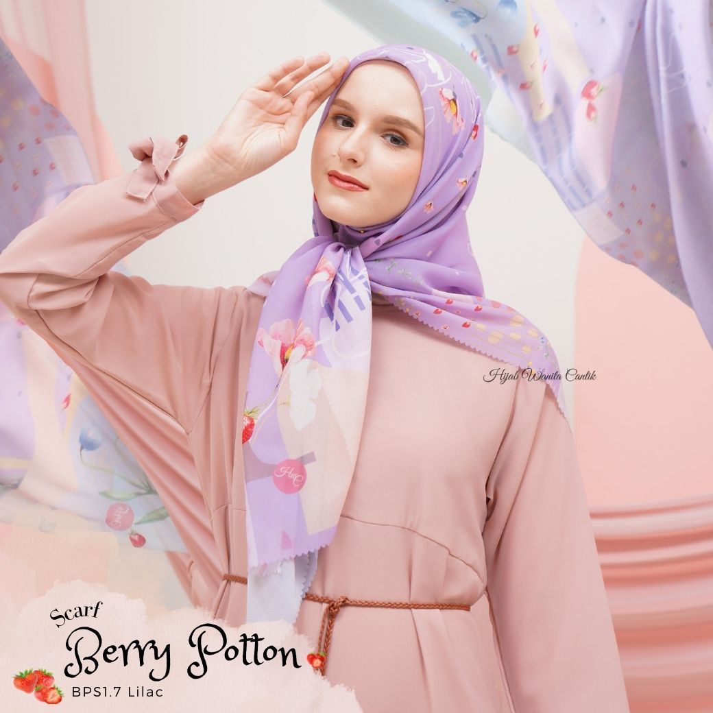 Berry Scarf Polycotton - BPS1.7 Lilac