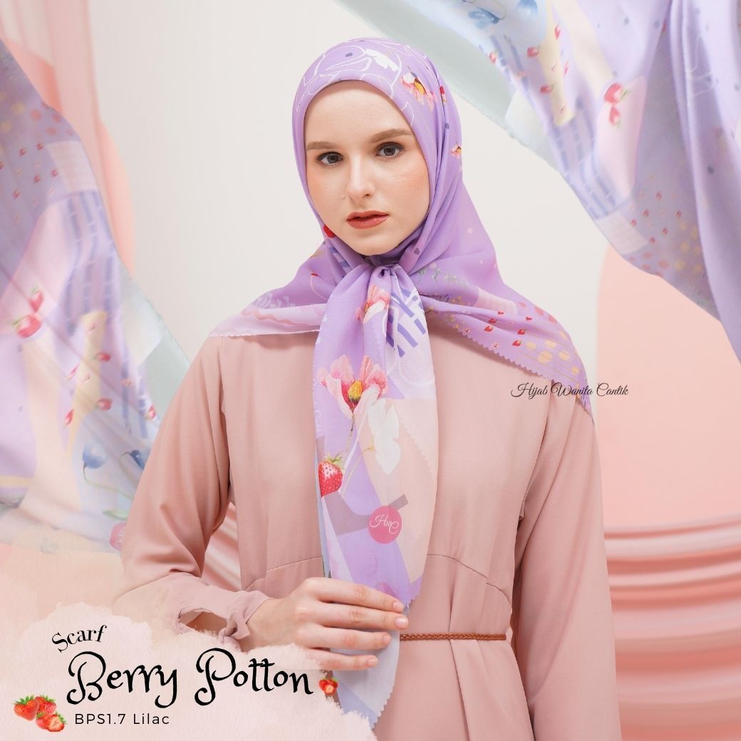 Berry Scarf Polycotton - BPS1.7 Lilac