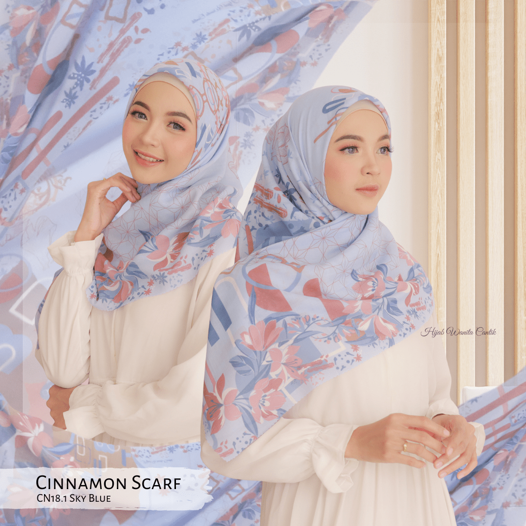 Cinnamon Scarf - CN18.1 Sky Blue