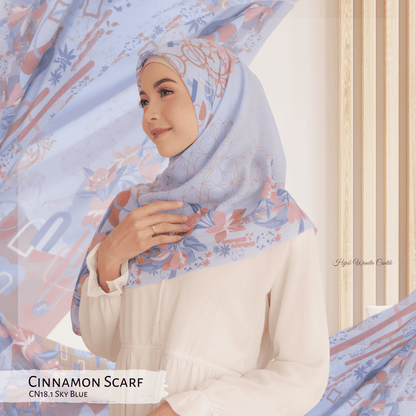 Cinnamon Scarf - CN18.1 Sky Blue