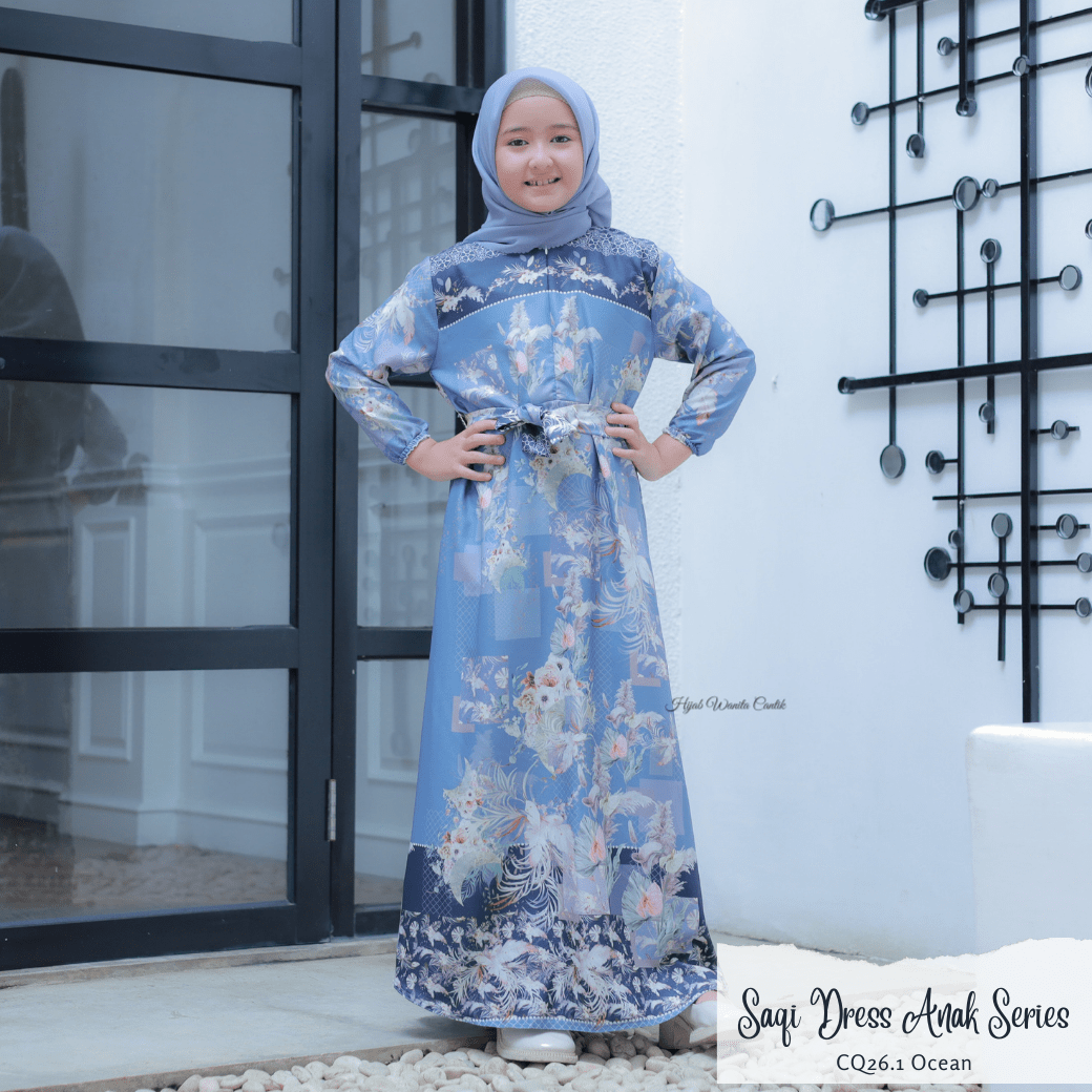 Saqi Dress Anak Custom - CQ26.1 Ocean