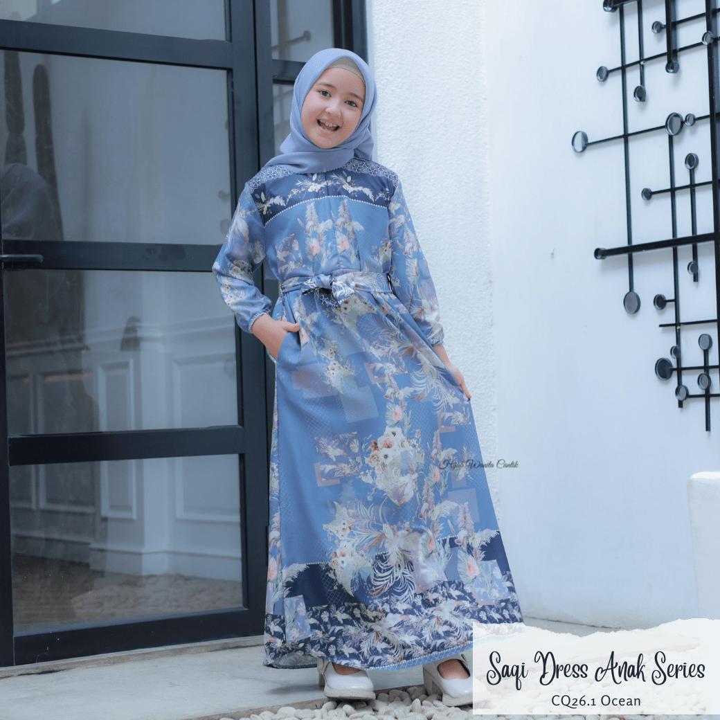 Saqi Dress Anak Custom - CQ26.1 Ocean