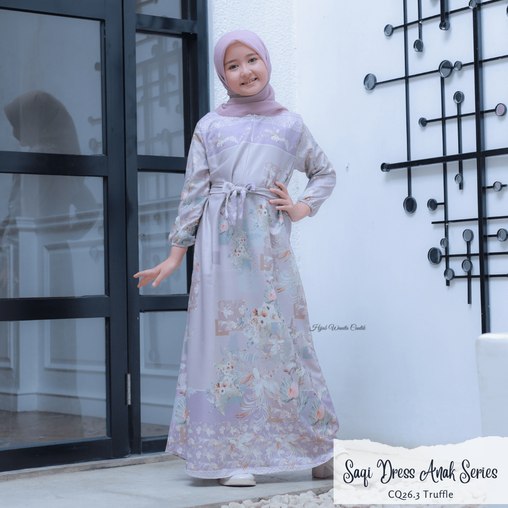 Saqi Dress Anak Custom - CQ26.3 Truffle