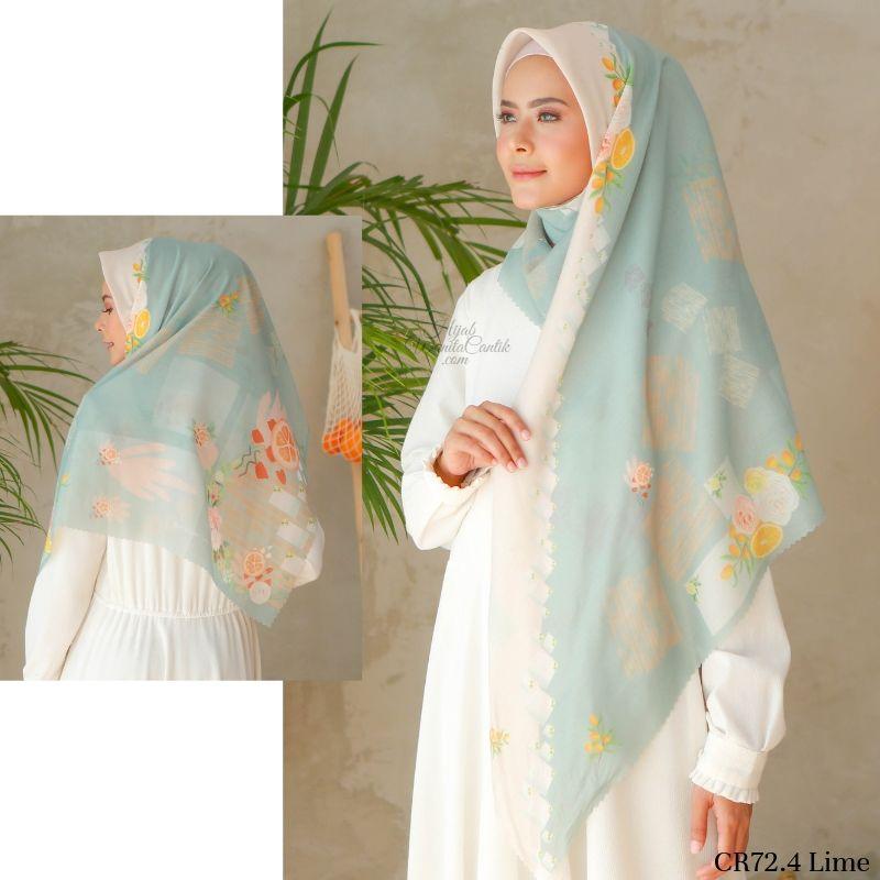 Segiempat Citrus Scarf - CR72.4 Lime