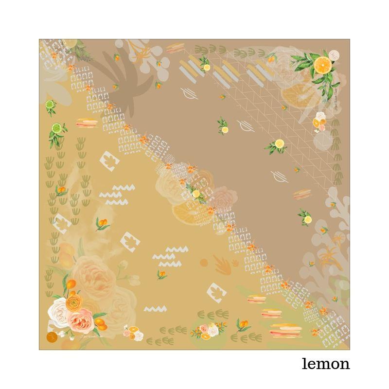 Segiempat Citrus Scarf - CR72.6 Lemon