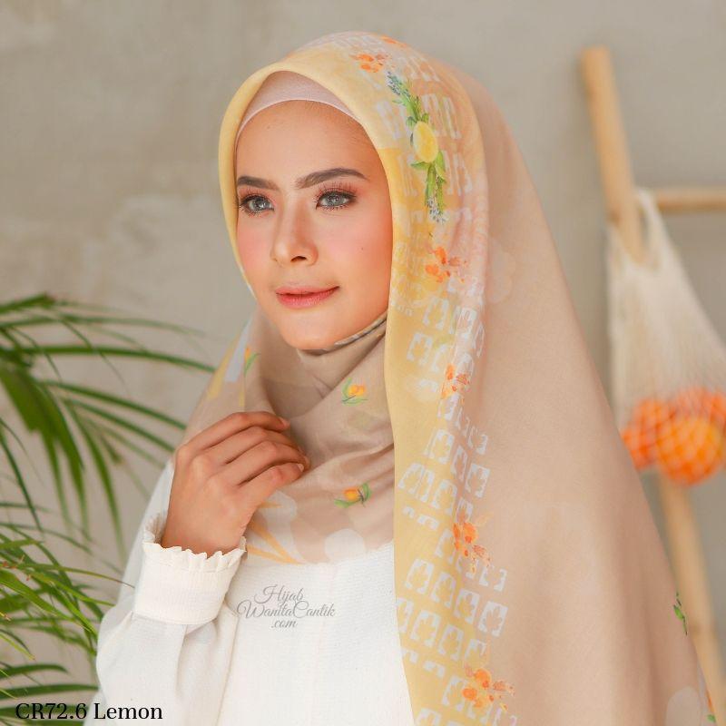 Segiempat Citrus Scarf - CR72.6 Lemon