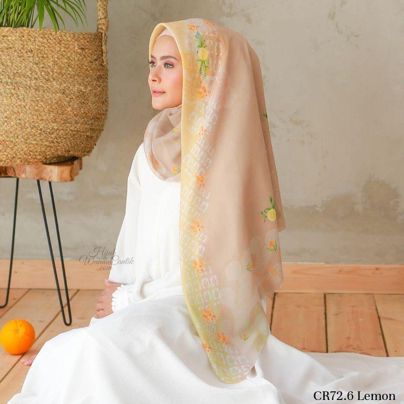 Segiempat Citrus Scarf - CR72.6 Lemon