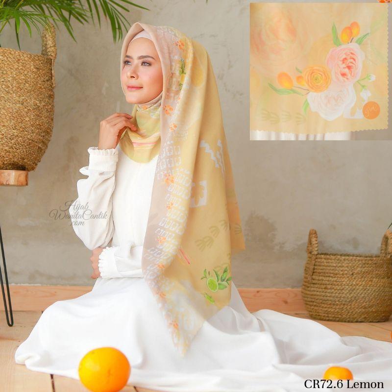 Segiempat Citrus Scarf - CR72.6 Lemon