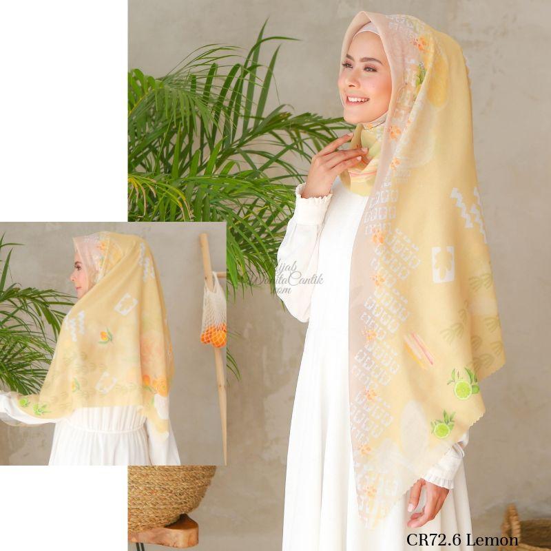 Segiempat Citrus Scarf - CR72.6 Lemon