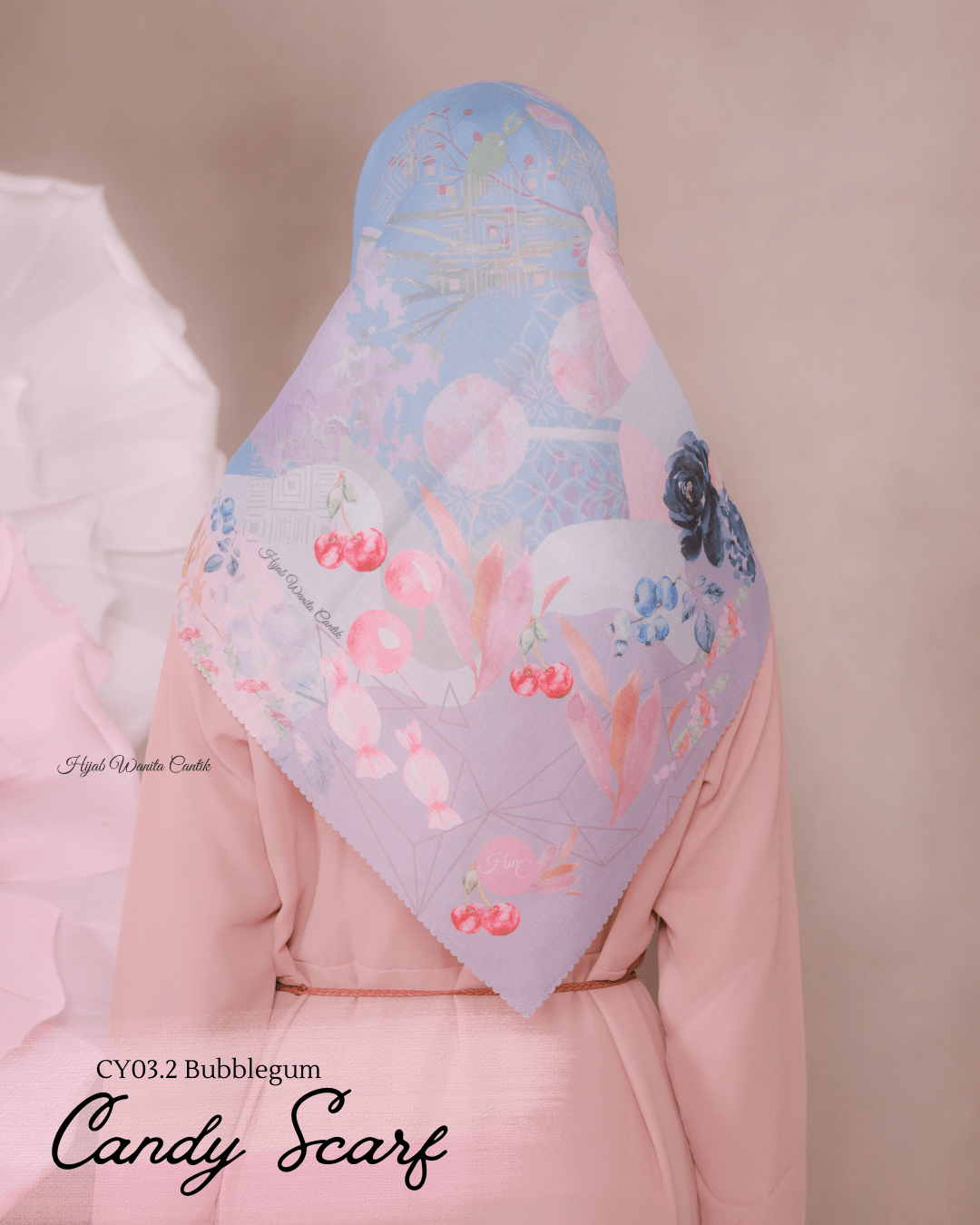 Candy Scarf Icy Voal - CY03.2 Bubblegum