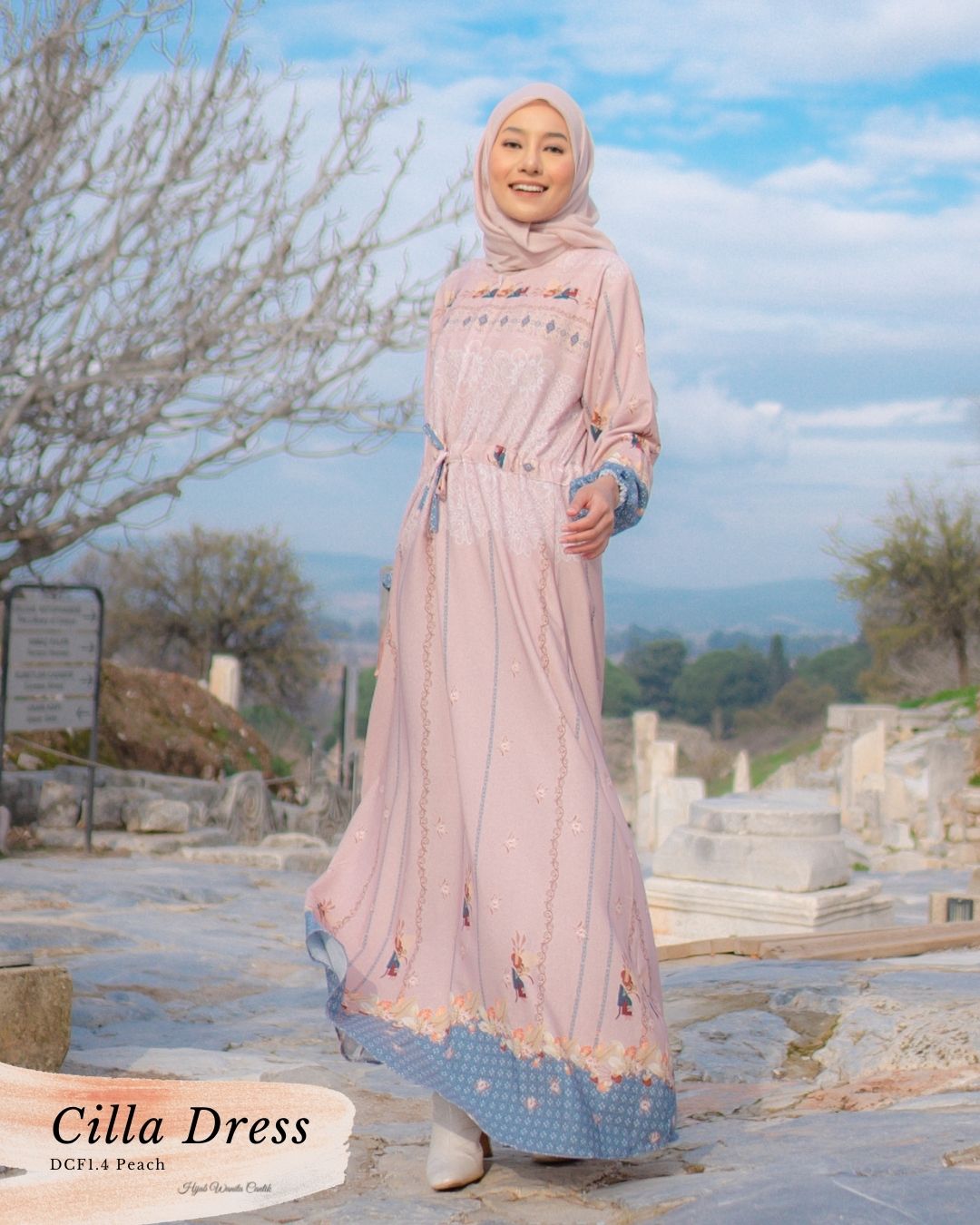 Cilla Dress - DCF1.4 Peach