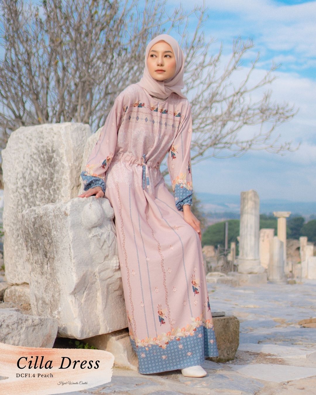 Cilla Dress - DCF1.4 Peach