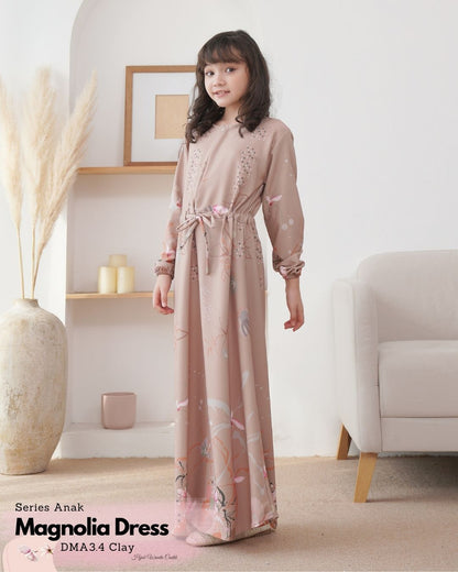 [CLEARANCE SALE] Magnolia Dress Anak Custom - DMA3.4 Clay