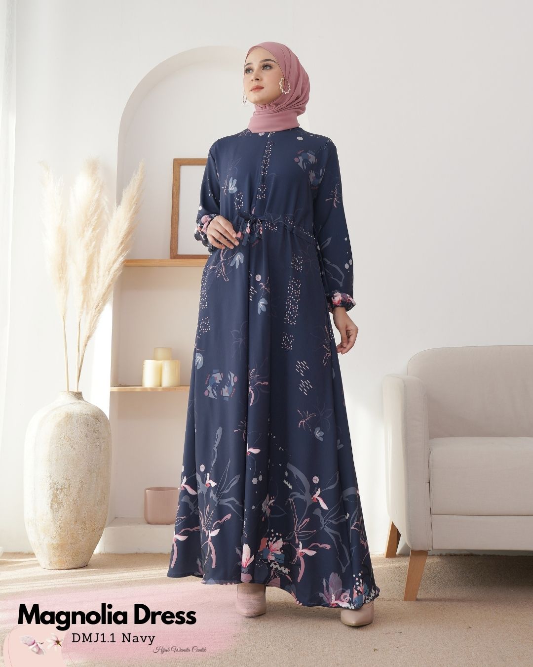 Magnolia Dress Custom - DMJ1.1 Navy