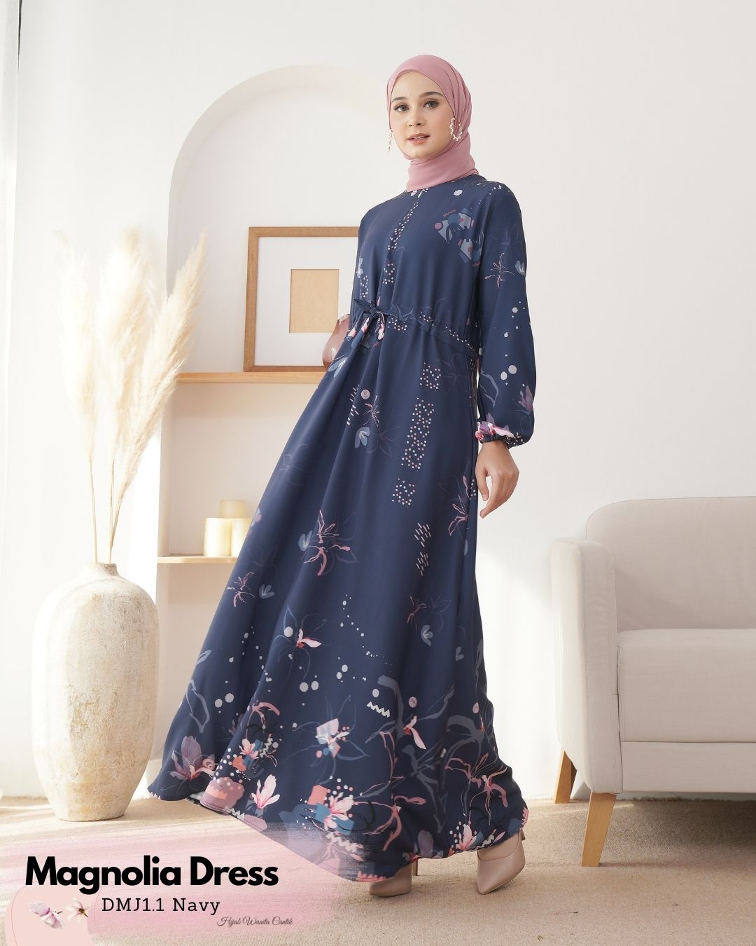 Magnolia Dress Custom - DMJ1.1 Navy