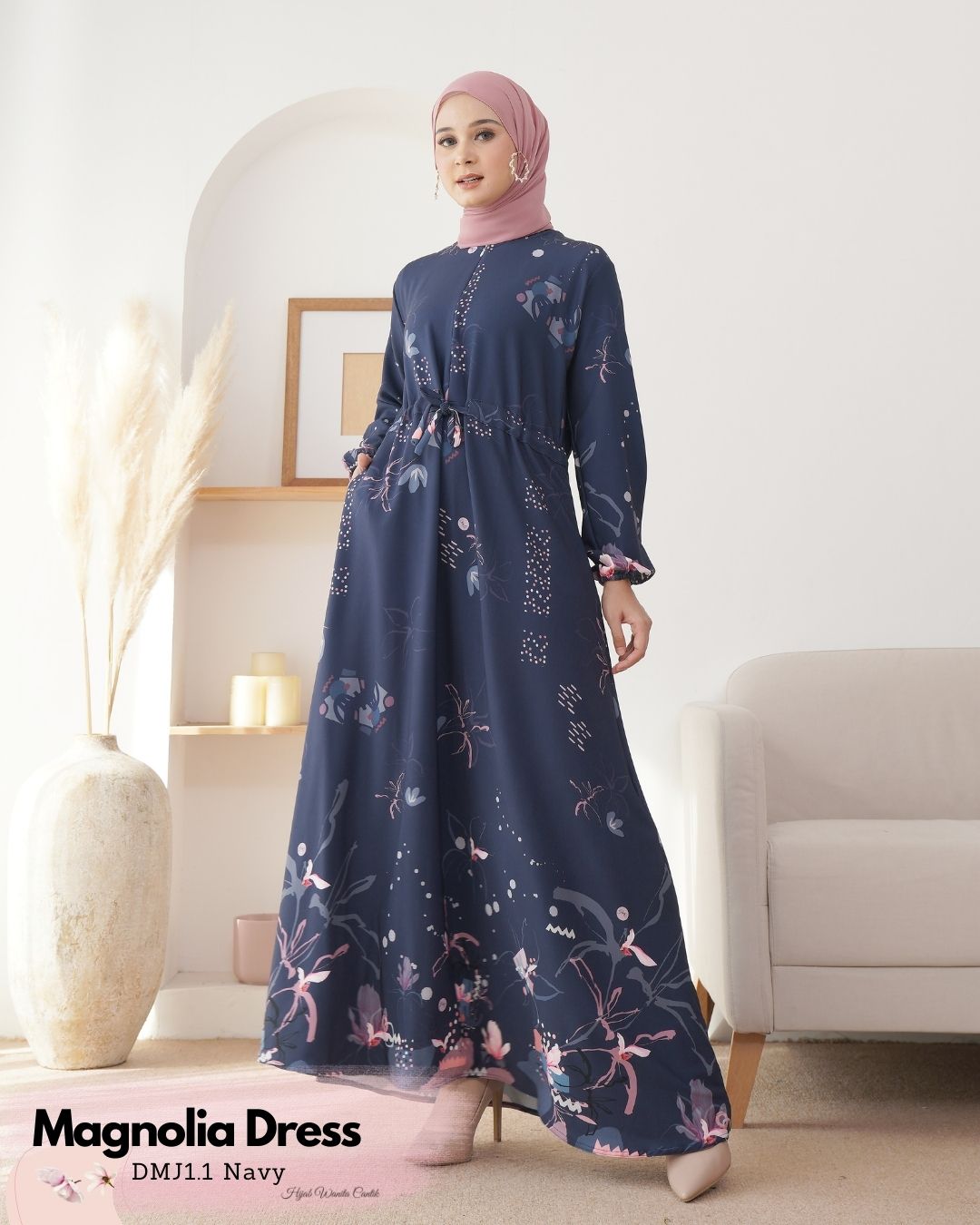 Magnolia Dress Custom - DMJ1.1 Navy