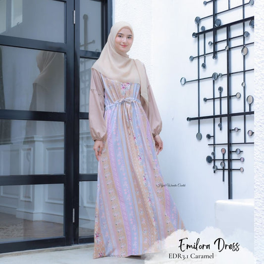 [CLEARANCE SALE] Emilora Dress - EDR3.1 Caramel