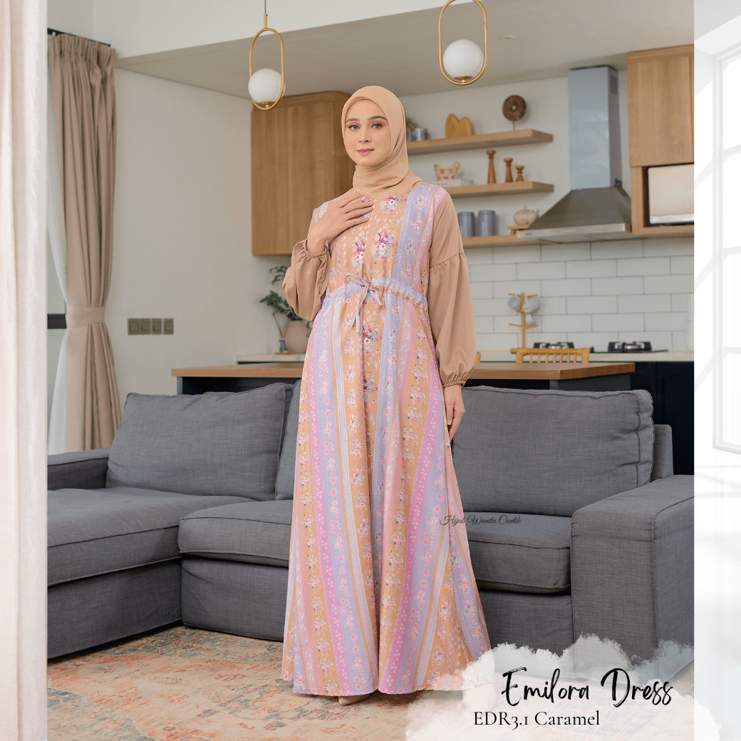 [CLEARANCE SALE] Emilora Dress - EDR3.1 Caramel